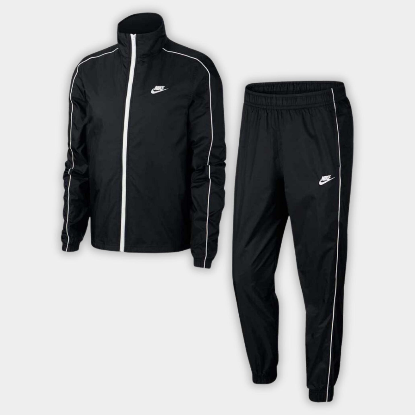 NIKE WOVEN TRACKSUIT - BLACK / WHITE