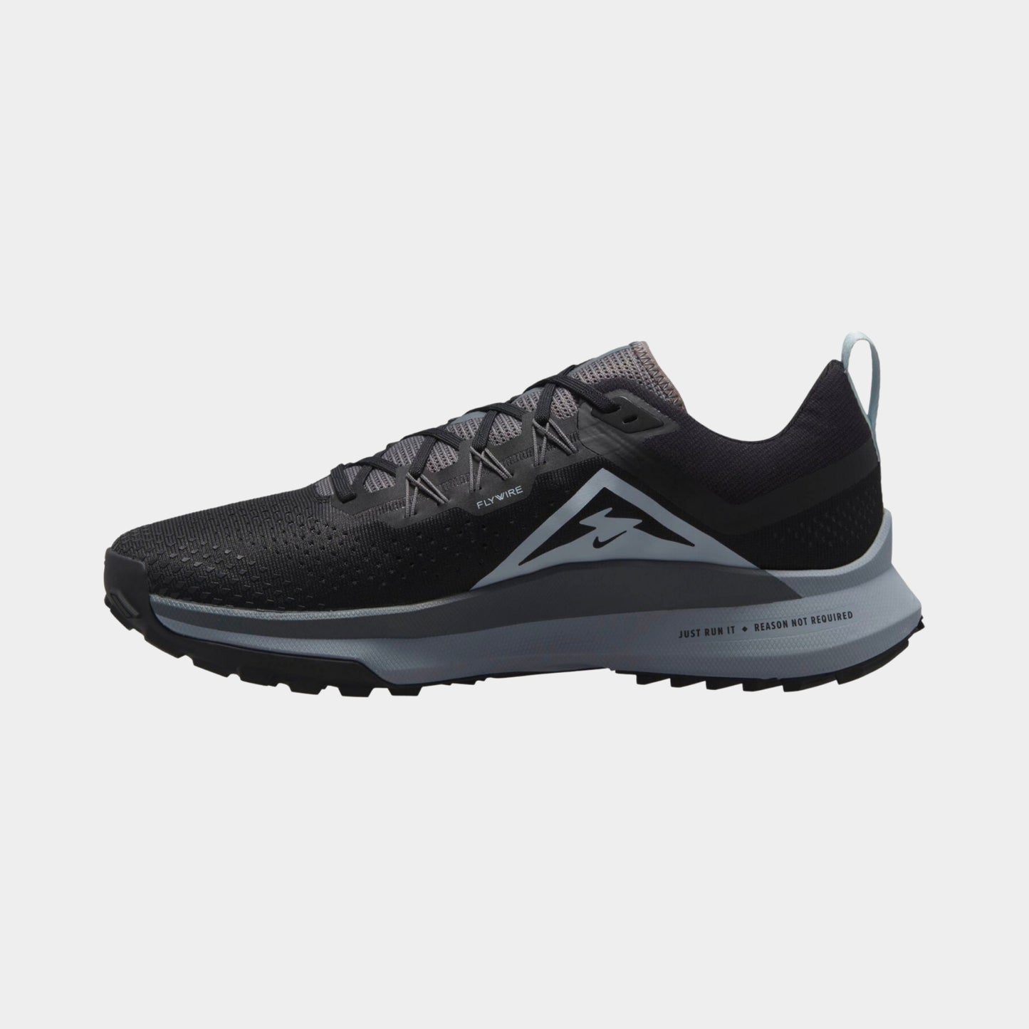 NIKE REACT PEGASUS TRAIL RUNNERS - BLACK / GREY