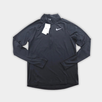 NIKE DRI-FIT ELEMENT HALF ZIP TOP - BLACK