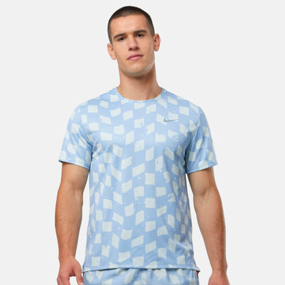 NIKE RUN DIVISION BLUE PATCH T-SHIRT