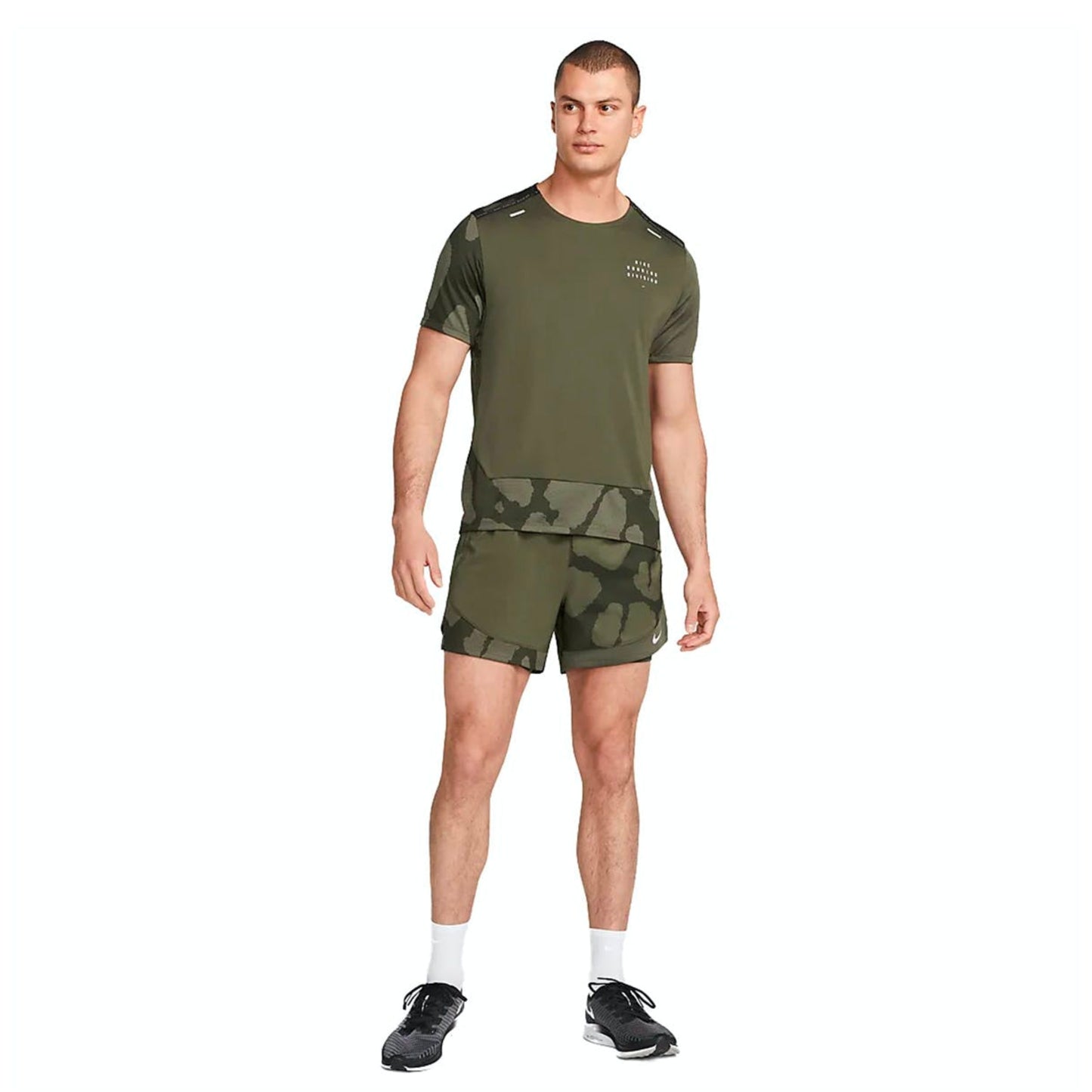 NIKE DRI-FIT RUN DIVISION CAMO T- SHIRT