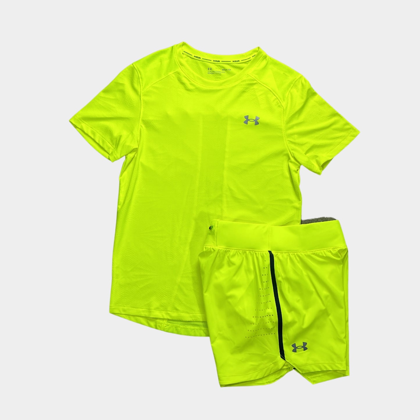 UNDER ARMOUR LIGHTWEIGHT SHORT SET - NEON